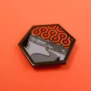 THE SHINING - OVERLOOK HOTEL MOTIF - HARD ENAMEL PIN