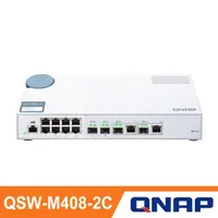 在飛比找momo購物網優惠-【QNAP 威聯通】QSW-M408-2C 12埠 L2 W