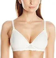 [Rosie Pope] Women's Wireless Lightly Lined Bra, Ivory, 40DD