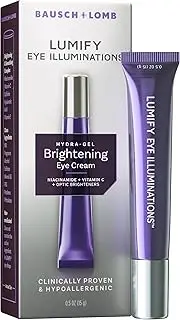 LUMIFY Eye Illuminations Hydra-Gel Brightening Eye Cream, Smoother Looking Skin with Subtle Glow, Contains Vitamin C, Caffeine, Niacinamide & Hyaluronic Acid, Clinically Proven & Hypoallergenic, 15 g