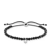 Thomas Sabo Charm Club - White Stone with Onyx Silver Bracelet