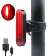 BIKIGHT Bike Taillight 650mAh Battery USB Rechargeable Red LED Bright Rear Light Waterproof Easy to Install Bicycle Ligh