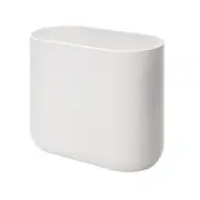 iDesign Slim Oval Plastic Waste Basket The Cade Collection, 10.56” x5.5” x 9.77”