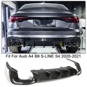 For Audi A4 B9.5 S-LINE S4 20+ DRY CARBON FIBER Rear Bumper Diffuser Lip Spoiler (for: Audi)