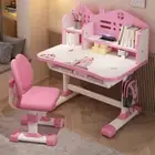2pcs/set Learning Desk Chair Set Widened Desktop Doing Homework Kids Adjustable
