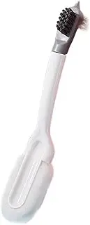 FOMIYES 1Pc Multifunctional Shoe Brush with Long Handle and Soft Bristles for Cleaning White Shoes Convenient Three Sided Design for Household and Travel
