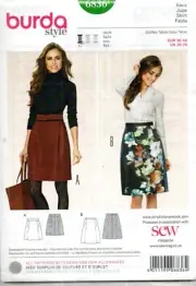 Burda 6838 Misses Skirts 2 Lengths Size 10 - 20