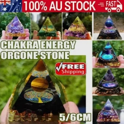 Amethyst Crystal Sphere Orgonite Pyramidamp Obsidians Chakra Energy Orgone Stone