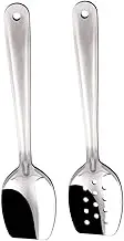 MAGICLULU 3sets Efficient Slotted Spoons Stainless Steel Serving Utensil Set Ideal for Cooking Dining 2pcs*3