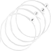 Kisangel 4Pcs Nylon Ukulele Strings Durable Music Wire Replacement for Ukuleles Tear Resistant and Convenient String for Musicians