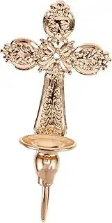 SEWOART 1 Set Candlestick Ornaments Two Candles with Bronze Decoration Wall Candle Sconce Candle Holder Lights Gold Candle Centerpieces for Tables Coaster Candlewick Base Golden