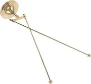 FUNNETOYU Metal Desktop Flagpole: Cross Structure with Stable Base - Heavy Duty Alloy Flag Display Stand - Tabletop Holder for Office and Personal Spaces