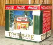 Coke Coca-Cola Town Square Collection Round The Square Sleigh Rides Building