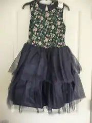 NEW NWT Girls size 14 gorgeous formal blue sequin tutu tulle dress by Lilt