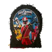 Ya Otta Ninja Power Rangers Pinata Outline Pull String 21.75" L x 17.5" W x 3" H