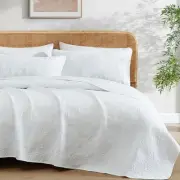 HLC ME Benji 3Piece Full Queen Size Quilt Set Lightweight Queen Bedspread Cove