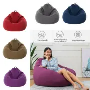 Bean Bag Chair Sofa Couch Cover No Filler Soft Washable Lazy Lounger Couch Sofa