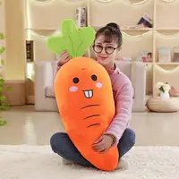 在飛比找樂天市場購物網優惠-胡蘿蔔抱枕蔬菜公仔毛絨玩具可愛大號布娃娃玩偶軟體女生韓國搞怪