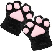 [ANDRESLAD] Cute Cat Paw Gloves Plush Animal Claw Mittens for Children Cosplay Cat Claw Gloves