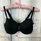Calvin Klein Plunge Push-Up Style QP1428O Bra Black 34D Convertible Straps NWT