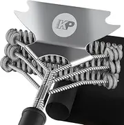 KP 3 in 1 Dream Set- Safe Grill Cleaning Kit - Bristle Free Grill Brush for Outdoor Grill w/Grill Scraper +Heavy Duty Grill Mat|Best BBQ Brush for Grill Cleaning | Grill Accessories for All Grills