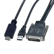 Wwxx Dvi M1-da 30+5 Pin To Hd-compatible Cable Dual Link+ Usb Projector Cable 1.7m XH