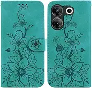 Compatible with Tecno Camon 20 Pro 5G CK8n Flip Kickstand Cover,Compatible with Tecno Camon 20 Pro 5G CK8n Card Slot Wallet Case Green