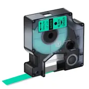 1PK 45019 Black on Green Label Tape S0720590 For Dymo D1 Labelmanager 100 12mm