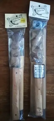 LOT (2) ~ E-Z Stitch Needlework Frames ~ 8" & 12" Individual Frame Scroll Rods