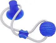 EviKoo Suction Cup Dog Tug Toy, Dog Tooth Cleaning Chewers - Smart Puppy Bite Balls - Highly Elastic Chew Rope - Pet Molar Bite Toys For Medium And Small Dogs, Pet Agility Training, Multiple Colors
