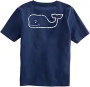 [vineyard vines] Girls' Vintage Whale Short-Sleeve Pocket Tee