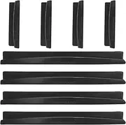 EKIND Self Adhesive Car Side Door Guard Edge Protector Fit for Most Car (8 pcs Set, Black)