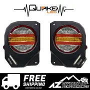 Quake LED Metal Tek Series Black Tail Lights Kit for 07-18 Jeep Wrangler JK JKU (for: Jeep)