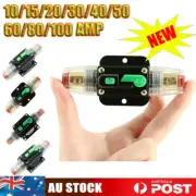 12-48V 10/20/30-80/100A Auto Car Circuit Breaker DC Audio Solar Energy Fuse AU