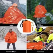 with Whistle PE Emergency Blanket Emergency Blanket Outdoor Tool