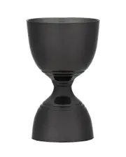 Viski Warren Gunmetal Black Canterbury Jigger