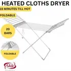 Heated Clothes Dryer Towel Rack Wing Type Warmer Rack Airer Heat Line Hanger