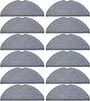 YBVABE Mop Pads for Roborock S8 / S8+ Series / S7 MaxV Ultra / S7 MaxV Plus / S7 MaxV /S7 Pro Ultra / S7 / S7+ Robot 12 PCS Vacuum Microfiber Mopping Pad Replacement Accessory