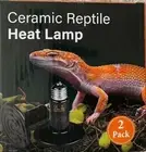 Ceramic Heat Emitter, 110V/150W Reptile Heat Lamp Bulb, No Light Emitting-2 Pack