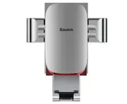 Fully Automatic Car Gravity Bracket Air Outlet Navigation Mobile Phone Bracket Rotatable Car Accessories-Silver