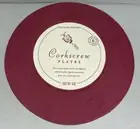 Williams Sonoma Appetizer Cocktail Plates Embossed Wine Corkscrew White Set of 6