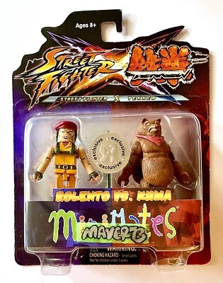 Minimates Street Fighter vs. Tekken Toys R Us Exclusive Kuma & Rolento Capcom