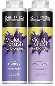 John Frieda Sheer Blonde Violet Crush Shampoo and Conditioner 500ml Bundle Pack