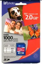Walgreens photo 2.0 GB SD Memory Cards For Cameras And Other