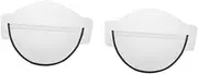 [SUPVOX] 2 Sets Electric Vehicle Visor Rain Poncho Coat Face Mask Raincoat Hood Poncho Adjustable Rain Bonnet Rainproof Hood Raincoat Clear Mask Waterproof Face Cover Plastic Transparent