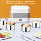 Large Capacity Heated Lunch Boxes 2L Capacity Mini Rice Cooker Portable