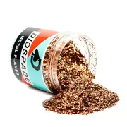 2oz Penny Chopper 0.025 Copper Metal Flake - Solvent Resistant Glitter