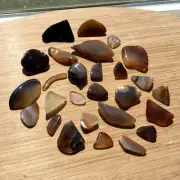 Mixed Agate Crystal Lot Polished Stones Slices & Geode Ends Nice Natural Colors