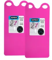 Snow Sled Flexible Carpet Sled 36" Snowboard for Kids-Fuchsia-Pink 2 Pack