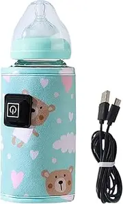 Bottle Warmer | 11.02x5.12x5.12 inches Portable Baby Bottle Warmer | Type-C Plug-in Milk Warmer for Travel | Adjustable Bottle Warmer Cover, Protective Sleeve for Outdoor